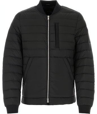 Moose Knuckles Jaket Bomber Slim Fit Hitam dengan Resleting. M14MB001-292 Buy Moose Knuckles Jaket Bomber Slim Fit Hitam dengan Resleting. M14MB001-292