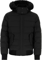 Moose Knuckles Black Solid Color Zip-Up Hoodie Jacket M33MB014S-305 Moose Knuckles Black Solid Color Zip-Up Hoodie Jacket M33MB014S-305