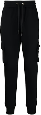 驼鹿扣标贴设计黑色抽绳锥形休闲裤 M33MR777G-292 Buy 驼鹿扣标贴设计黑色抽绳锥形休闲裤 M33MR777G-292