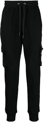 驼鹿扣标贴设计黑色抽绳锥形休闲裤 M33MR777G-292 Order 驼鹿扣标贴设计黑色抽绳锥形休闲裤 M33MR777G-292