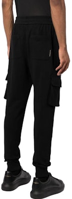 驼鹿扣标贴设计黑色抽绳锥形休闲裤 M33MR777G-292 Shop 驼鹿扣标贴设计黑色抽绳锥形休闲裤 M33MR777G-292