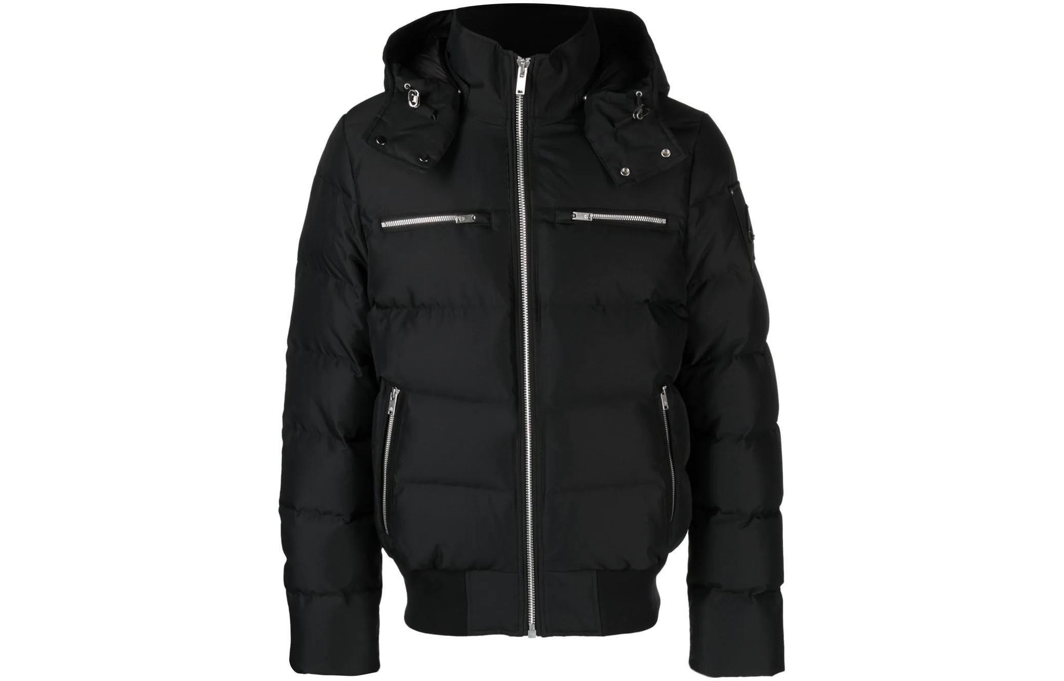 Moose Knuckles  FW22 Black High-Neck Hooded Down Jacket. M32MB005292 圖 2
