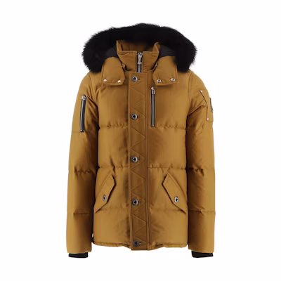 Moose Knuckles Ginger Down Jacket with Fur Trimmed Hood Long Sleeve MK2228M3Q-950