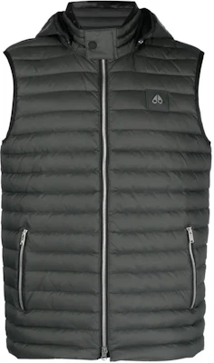 ムースナックルズ グレー無地ロゴバッジ付きフロント 袖なしベスト M13MV450-1111 Buy ムースナックルズ グレー無地ロゴバッジ付きフロント 袖なしベスト M13MV450-1111