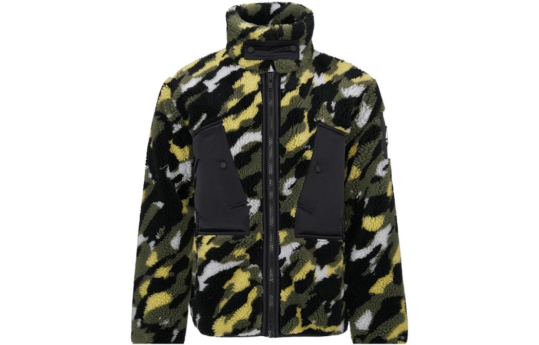 Order Moose Knuckles Jaket Fleece Colorblock Camo Lemon Kuning. M32MS602H