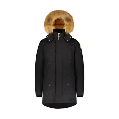 Moose Knuckles Little Scissors Black Hooded Down Jacket. M39MP261G-294