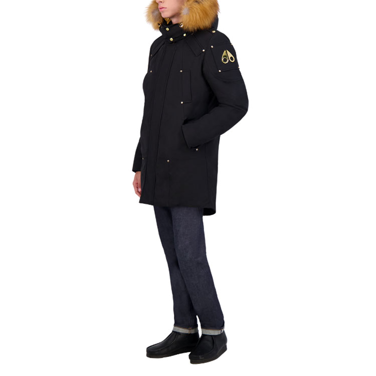 Purchase Moose Knuckles Little Scissors Jaket Hoodie Bulu Hitam. M39MP261G-294