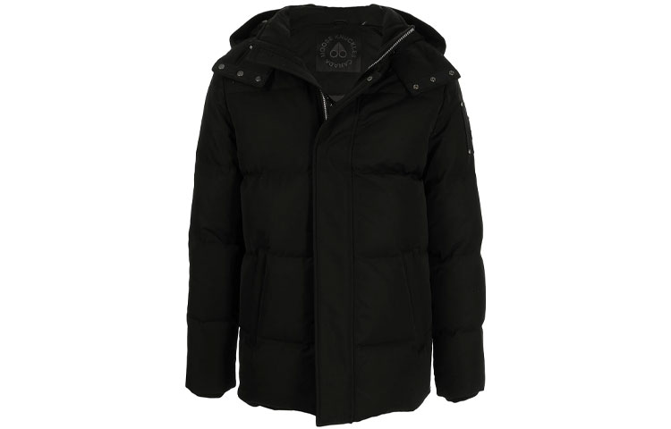 Order 무스너클 솔리드 컬러 블랙 후드 파카 다운 자켓 M31MJ178N-292