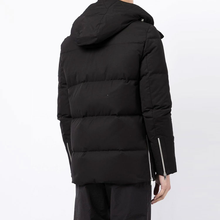 Purchase 무스너클 솔리드 컬러 블랙 후드 파카 다운 자켓 M31MJ178N-292