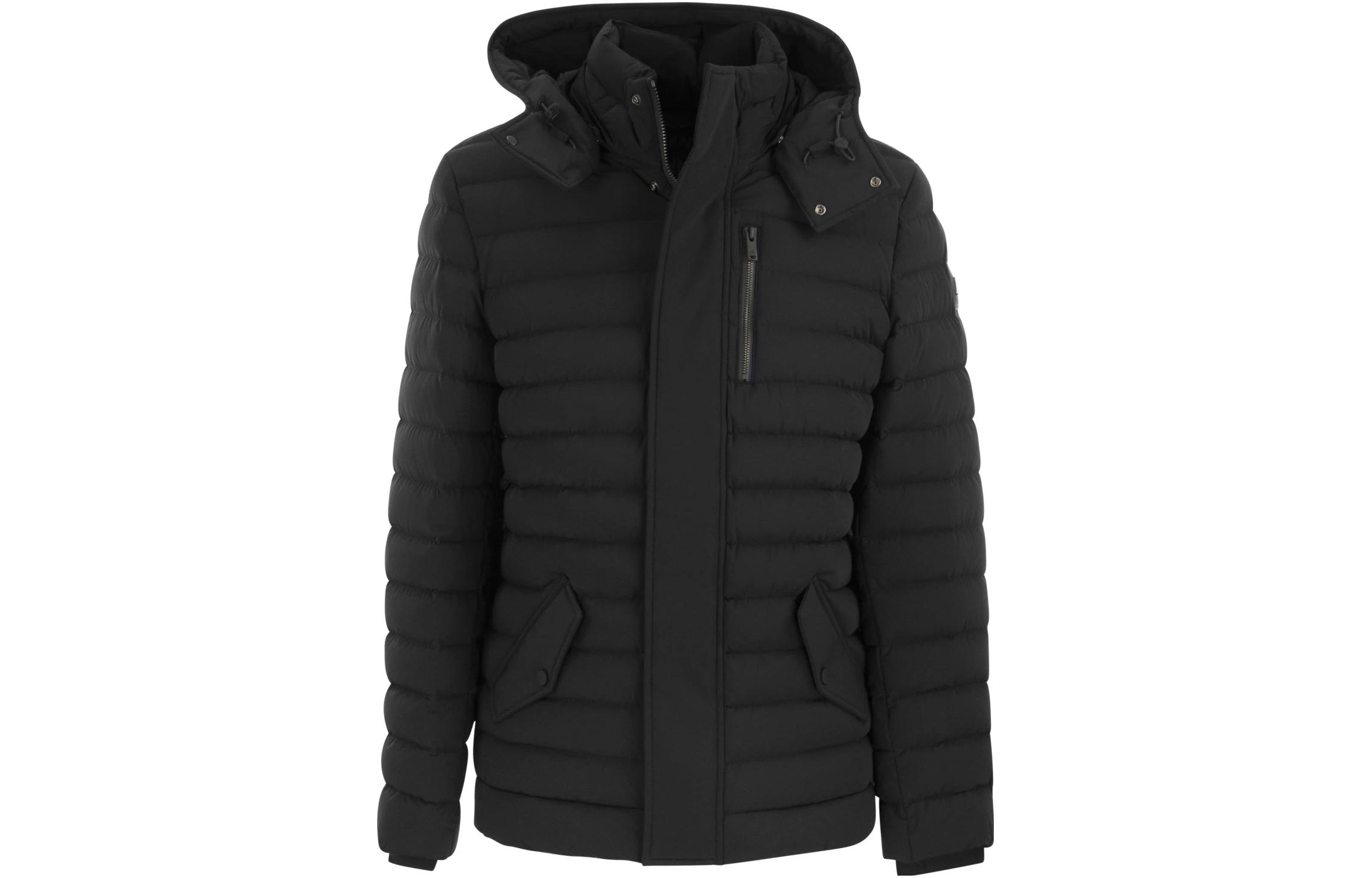 Moose Knuckles  Solid Color Casual Zip-Up Hoodie Jacket M33MJ111292