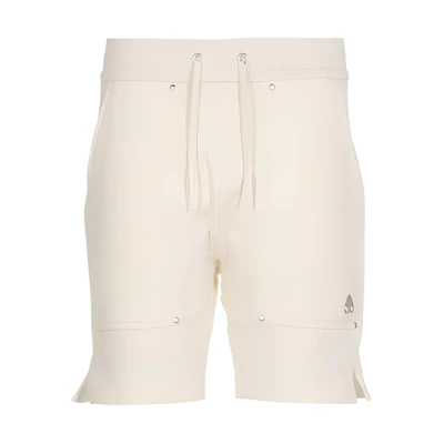 Moose Knuckles Solid Color Drawstring Casual Shorts. M13MR755GIFFORD1103