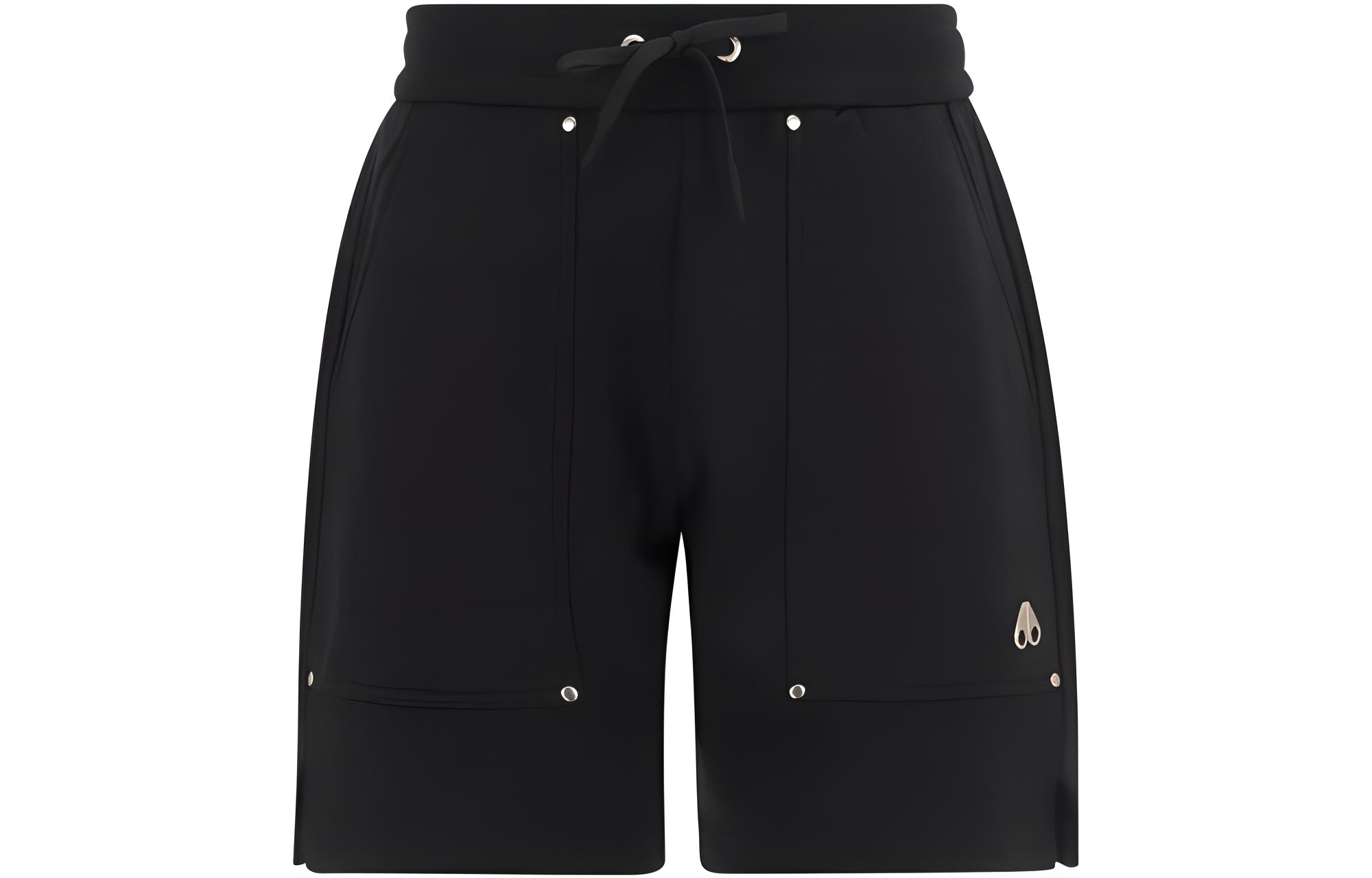 Moose Knuckles  Solid Color Elastic Drawstring Casual Shorts. M13MR755-292