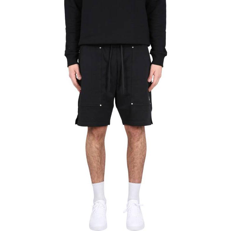 Shop Moose Knuckles 纯色抽绳休闲短裤. M13MR755-292