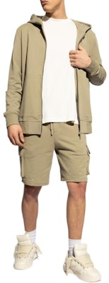 Moose Knuckles Solid Green Hoodie Jaket Zip-Up. M14MS609-1376 Lookbook Moose Knuckles Solid Green Hoodie Jaket Zip-Up. M14MS609-1376