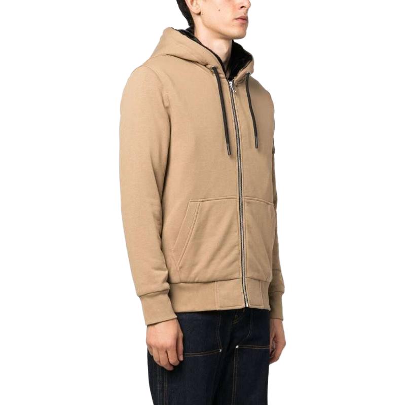 Purchase Moose Knuckles Jaket Hoodie Warna Solid dengan Resleting. M32MS600-121