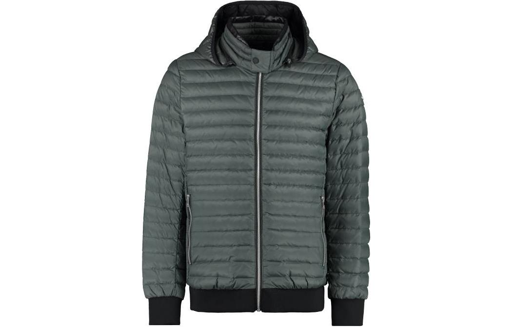 Moose Knuckles Air Down SS23 Quilted Hooded Puffer Jacket  Grey M13MB001-111