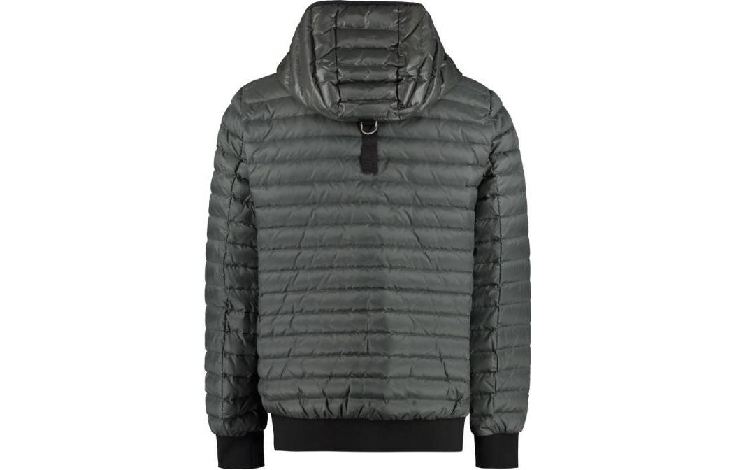 Lookbook Moose Knuckles Air Down SS23 Jaket Puffer Berpenutup Quilted Abu-Abu M13MB001-111