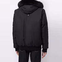 Details for Moose Knuckles Ballistic 經典修身款毛絨連帽羽絨外套 海軍藍/黑色 男女款 MK2000MB-402