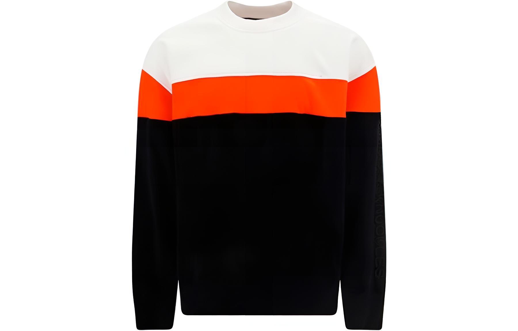 Moose Knuckles Black Patchwork Crewneck Long Sleeve Sweatshirt M32MS669-292