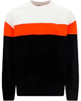 Moose Knuckles Black Patchwork Crewneck Long Sleeve Sweatshirt M32MS669-292 Moose Knuckles Black Patchwork Crewneck Long Sleeve Sweatshirt M32MS669-292