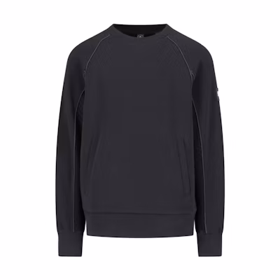 Moose Knuckles Black Pullover Crewneck Sweatshirt with Pocket Unisex Design M33MS629-292