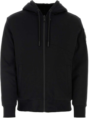 Moose Knuckles Black Unisex Hoodie Jacket with Back Logo Print Design M32MS629-804 Buy Moose Knuckles Black Unisex Hoodie Jacket with Back Logo Print Design M32MS629-804