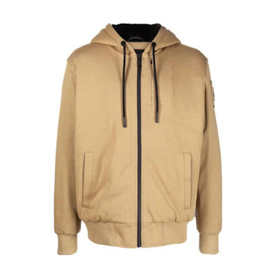Moose Knuckles Bunny Scissor SS22 Zip-Up Beige Casual Sweatshirt M32MS629808