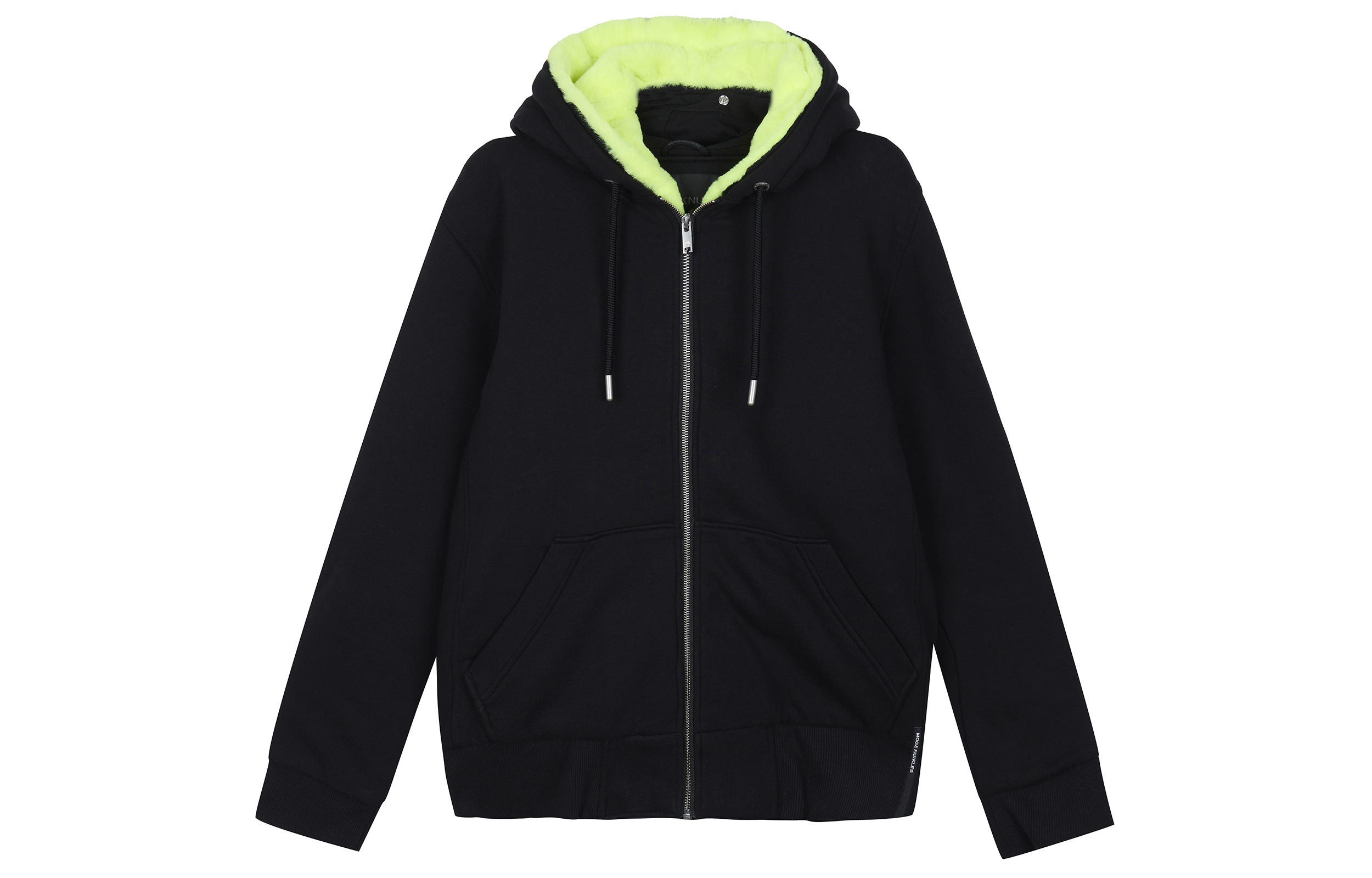 Moose Knuckles Classic Bunny FW21 Detachable Hood Zip Hoodie Jacket Black/Green M31MS600-791