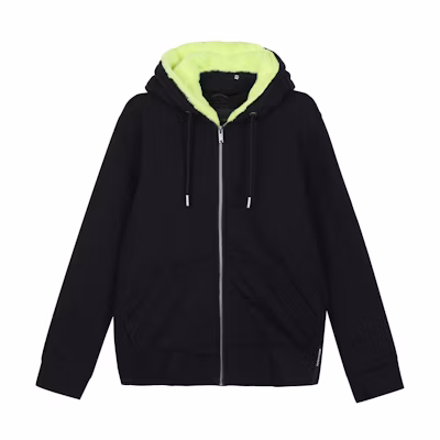 Moose Knuckles Classic Bunny FW21 Detachable Hood Zip Hoodie Jacket Black/Green M31MS600-791