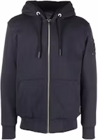 Moose Knuckles Classic Bunny Solid Navy Hoodie Zip Jacket for Men M32MS6001207 Moose Knuckles Classic Bunny Solid Navy Hoodie Zip Jacket for Men M32MS6001207