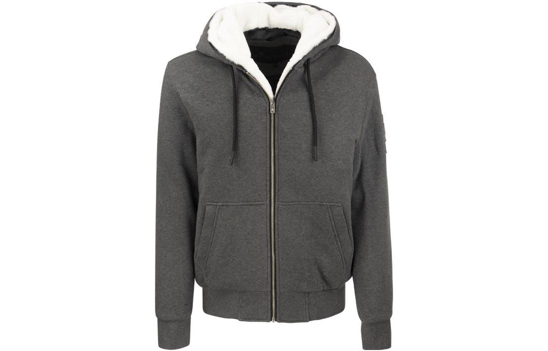 Moose Knuckles Classic Bunny Solid Zip Hoodie Jacket Unisex - Gray M32MS600210