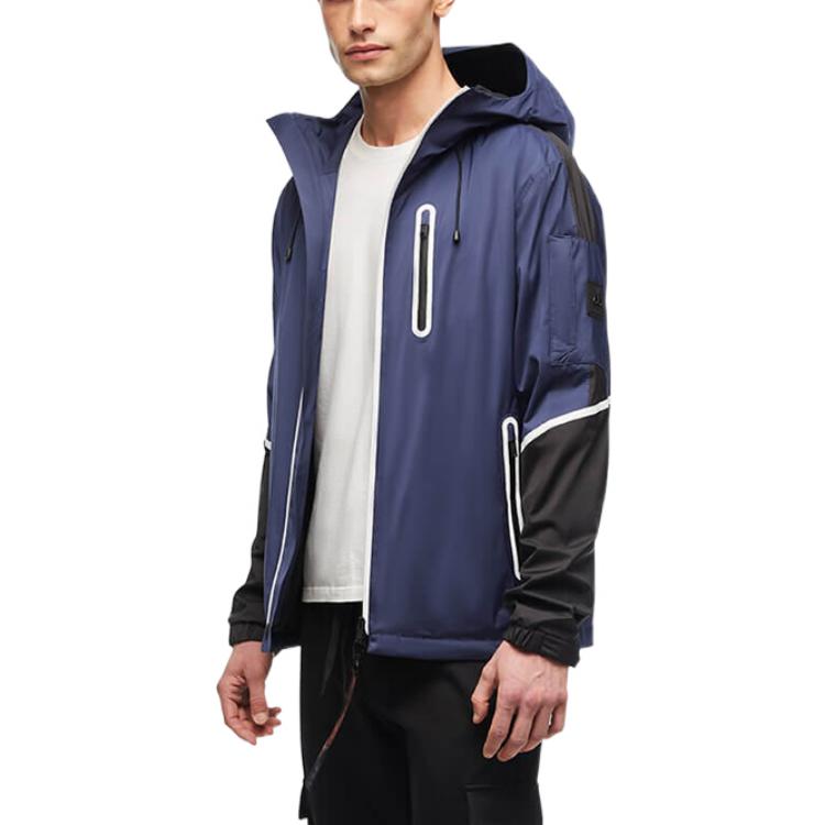 Moose Knuckles Colorblock Adjustable Hoodie Jacket Unisex M12MJ123