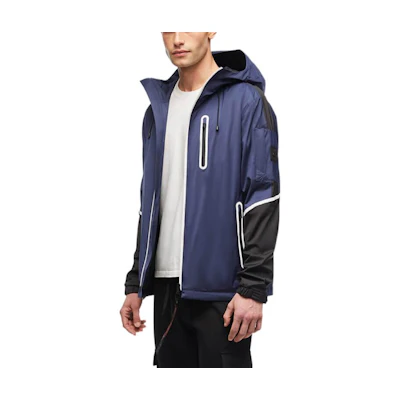 Moose Knuckles Colorblock Adjustable Hoodie Jacket Unisex M12MJ123