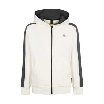 Moose Knuckles Colorblock Zip-Up Hoodie Jacket White M13MS6601-103