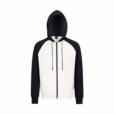 Moose Knuckles Colorblock Zip Hoodie Unisex Black. M13MS611H