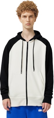 ムースナックルズ カラーブロック ジップフーディー ユニセックス ブラック. M13MS611H Sizing ムースナックルズ カラーブロック ジップフーディー ユニセックス ブラック. M13MS611H