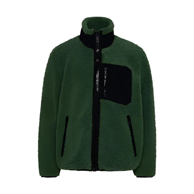 Moose Knuckles Fleece Patch Pocket Zip-Up Jacket Unisex M32MS618963