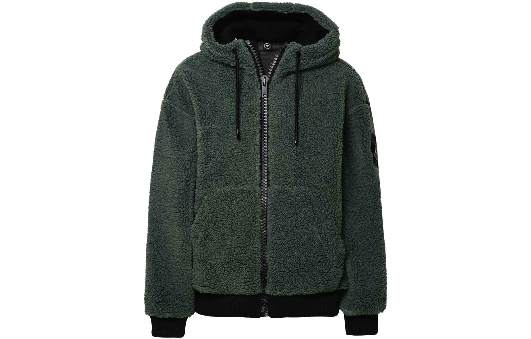 Moose Knuckles Fleece Solid Drawstring Zip Jacket M33MS604-1210