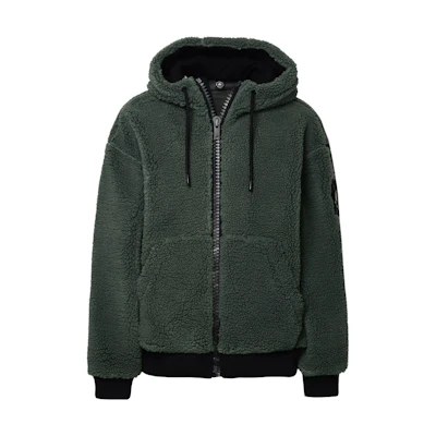 Moose Knuckles Fleece Solid Drawstring Zip Jacket M33MS604-1210