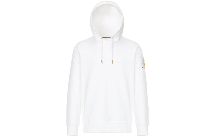 Moose Knuckles Foxley FW21 Logo Sweatshirt White Long Sleeve Casual Wear M31MS626G-160