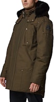 Moose Knuckles FW19 Stirling Army Green Parka Unisex Down Jacket with Fur Trim. MK4661MP-775 Moose Knuckles FW19 Stirling Army Green Parka Unisex Down Jacket with Fur Trim. MK4661MP-775