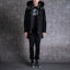Lookbook Moose Knuckles 2019秋冬款黑色带毛边羽绒服 男女款 MK4661MP-291
