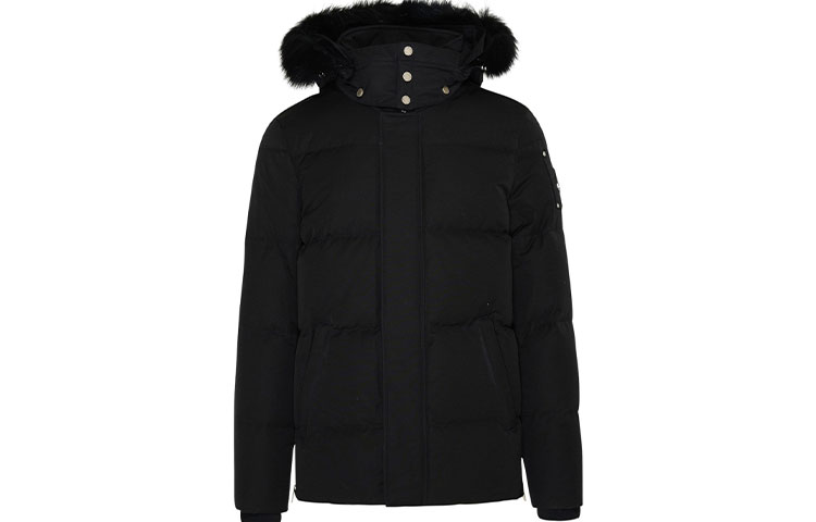 Moose Knuckles FW21  Black Puffer Jacket with Hood M31MJ178-291
