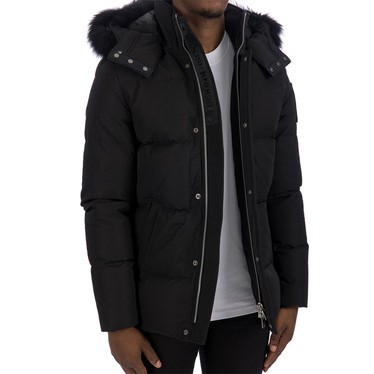 Details for Moose Knuckles FW21 Jaket Puffer Hitam dengan Hood M31MJ178-291