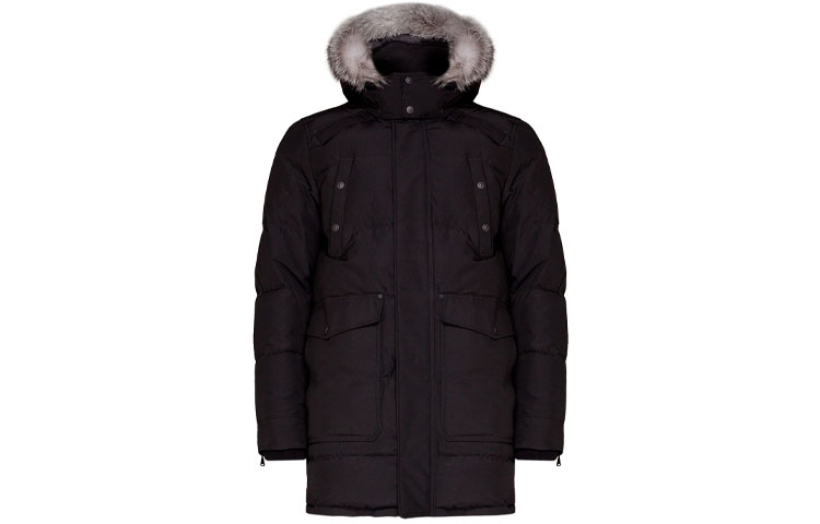 Order 무스너클 FW21 빅 릿지 로고 다운 파카 재킷 유니섹스. M39MP210-310