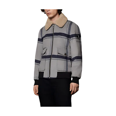 Moose Knuckles FW21 Elliot River Wool Jacket Gray M31MW409-607