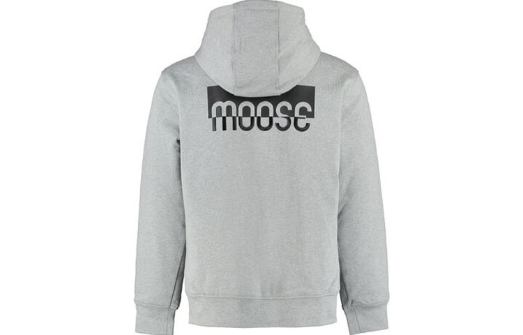 Moose Knuckles FW21 Logo Zip-Up Hoodie Grey M31MS606-224