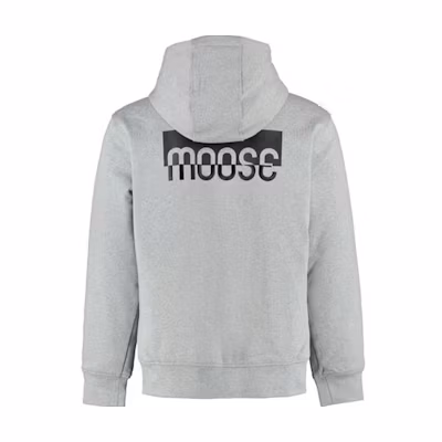 Moose Knuckles FW21 Logo Zip-Up Hoodie Grey M31MS606-224