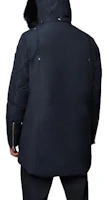 Lookbook Moose Knuckles FW21 Stirling 海軍藍男女長版羽絨滑雪外套。 MK4661MP-402
