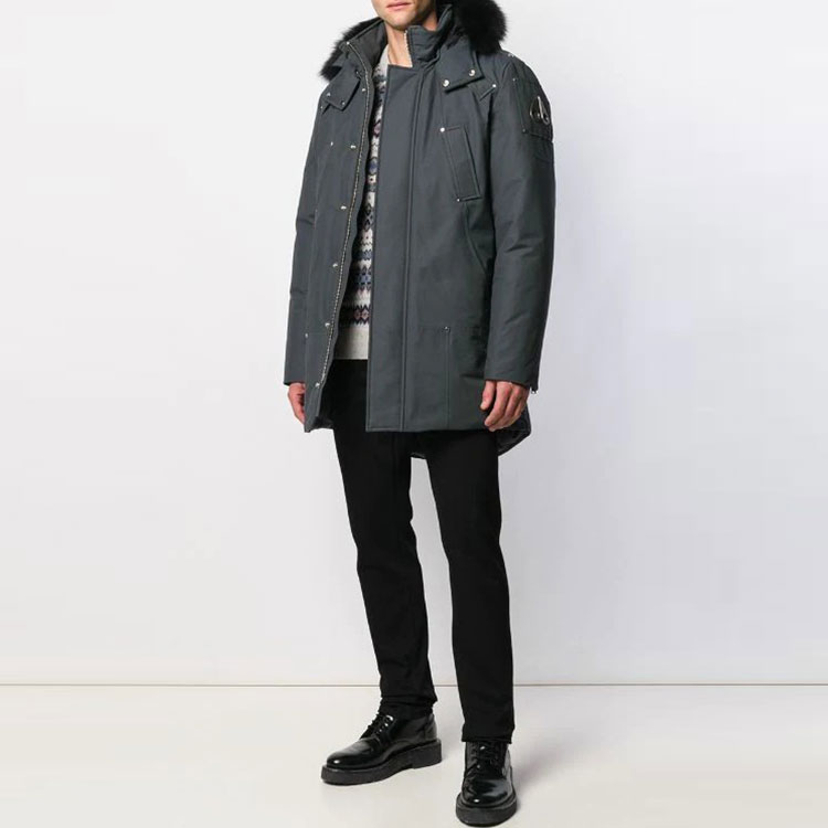 Details for Moose Knuckles FW21 Stirling男女款绿色情侣连帽羽绒服 MK4661MP-256